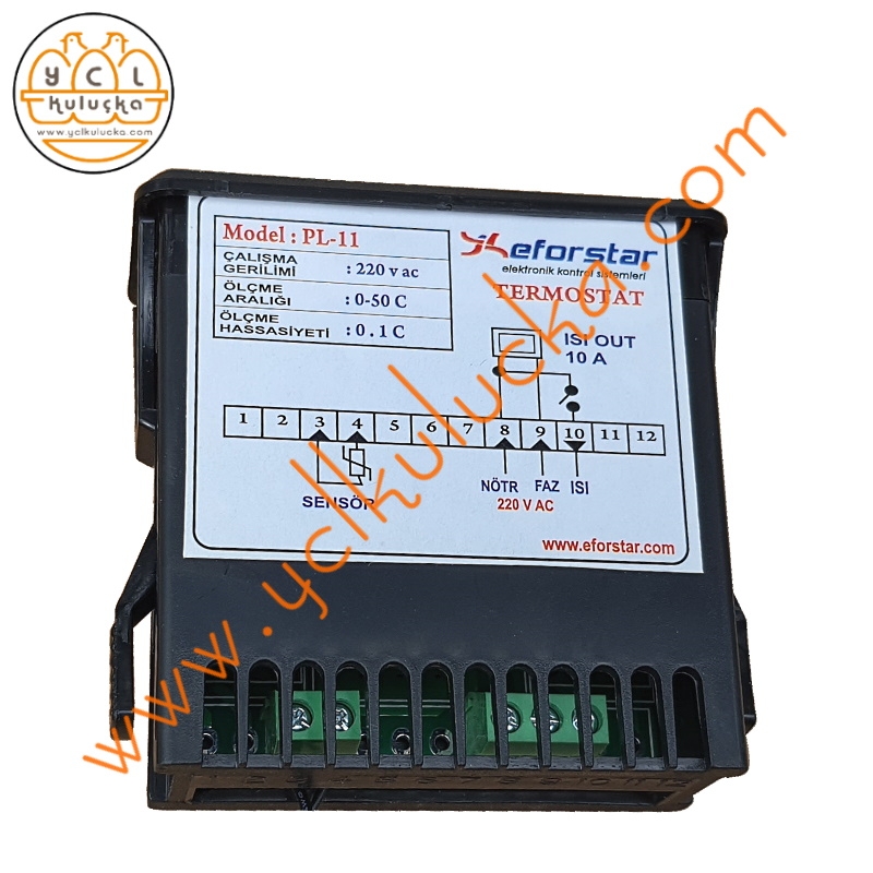 Eforstar PL-11 Isı Ölçme ve Kontrol Cihazı (Termostat)