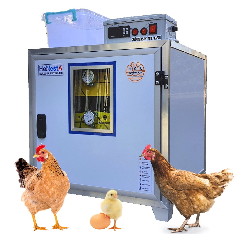 Tavuk Kuluçka Makinesi - 98 Yumurta Kapasiteli Tam Otomatik - Henesta