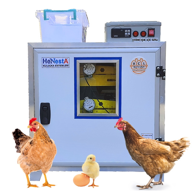 Tavuk Kuluçka Makinesi - 98 Yumurta Kapasiteli Tam Otomatik - Henesta