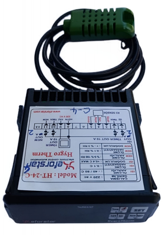 Eforstar HT-24-C4 Hygrotherm Isı, Nem ve Motor Kontrol Cihazı